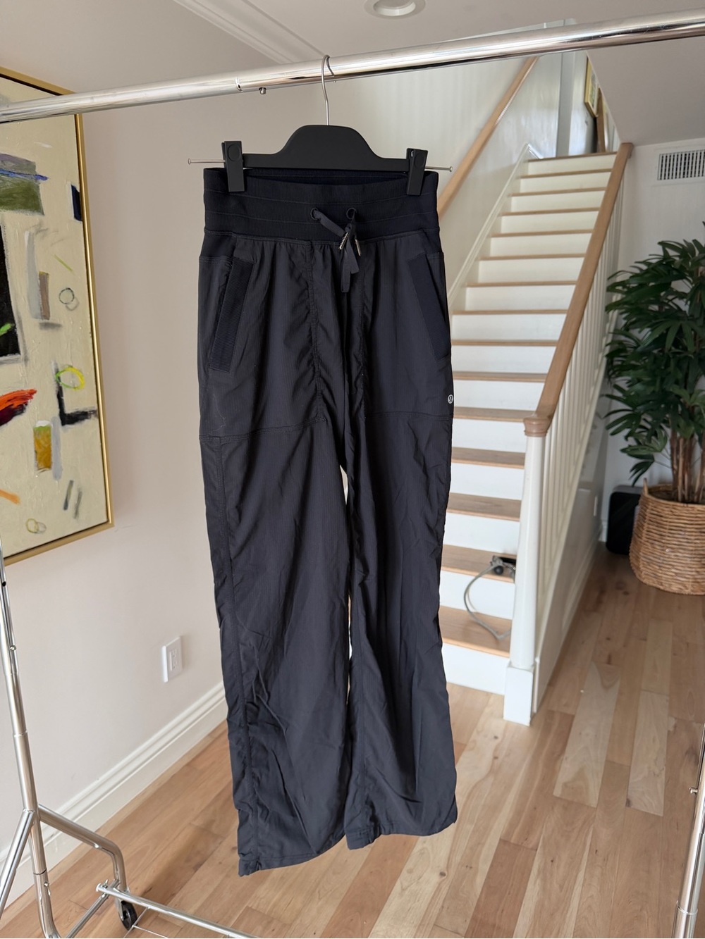 lululemon athletica Black Drawstring Studio Pant